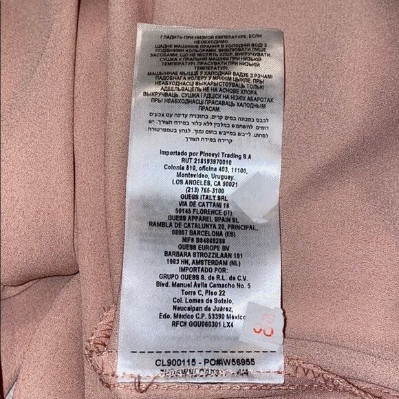 Guess V-Neck Button Down Blouse Size Medium - Picture 11 of 11